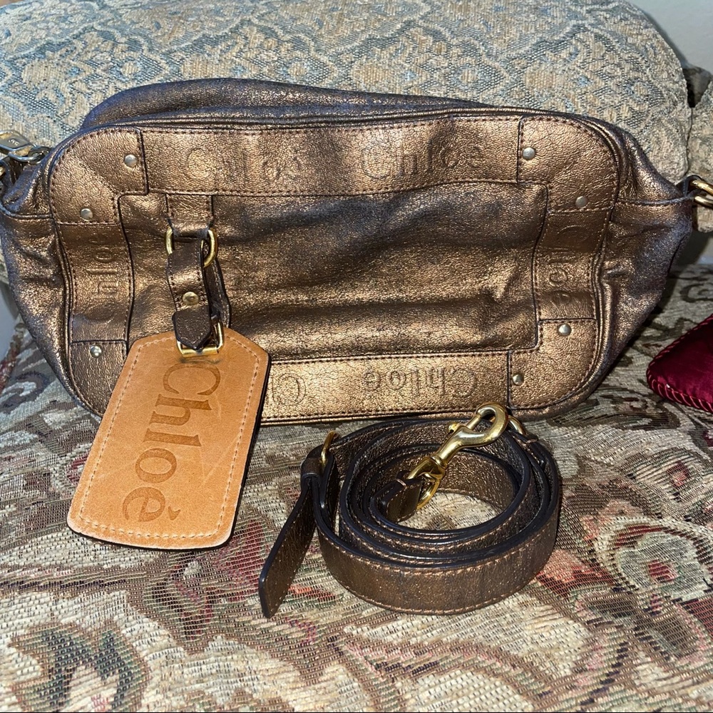 Chloe Eden Bronze Crossbody Bag